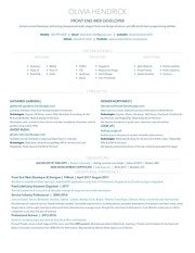 Page 1, Olivia Hendrick frontenddev resume