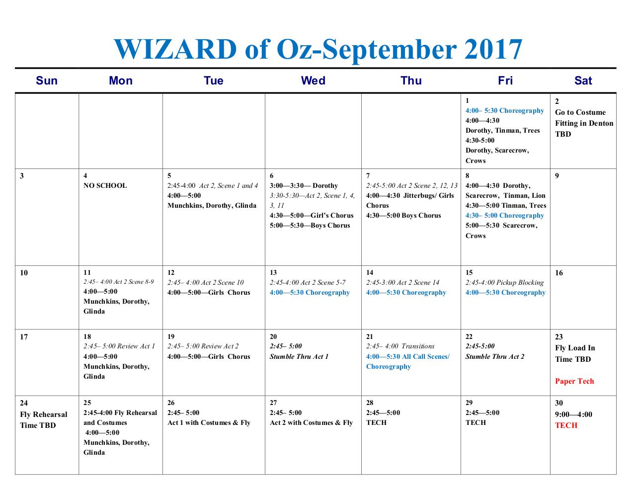Document preview Wizard of Oz Calendar.pdf - page 2/3
