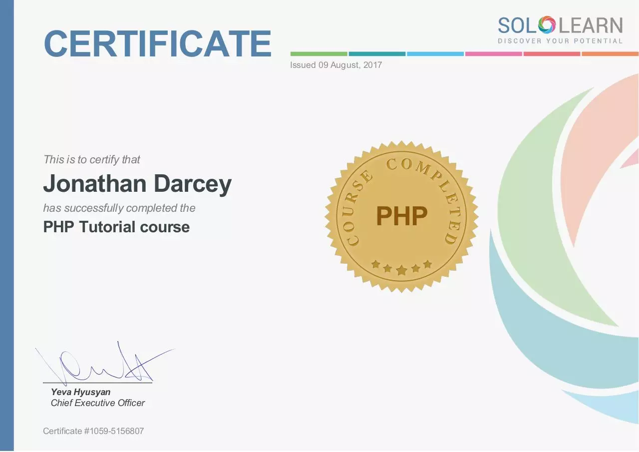 Page 1 of 1, cert 1059 5156807