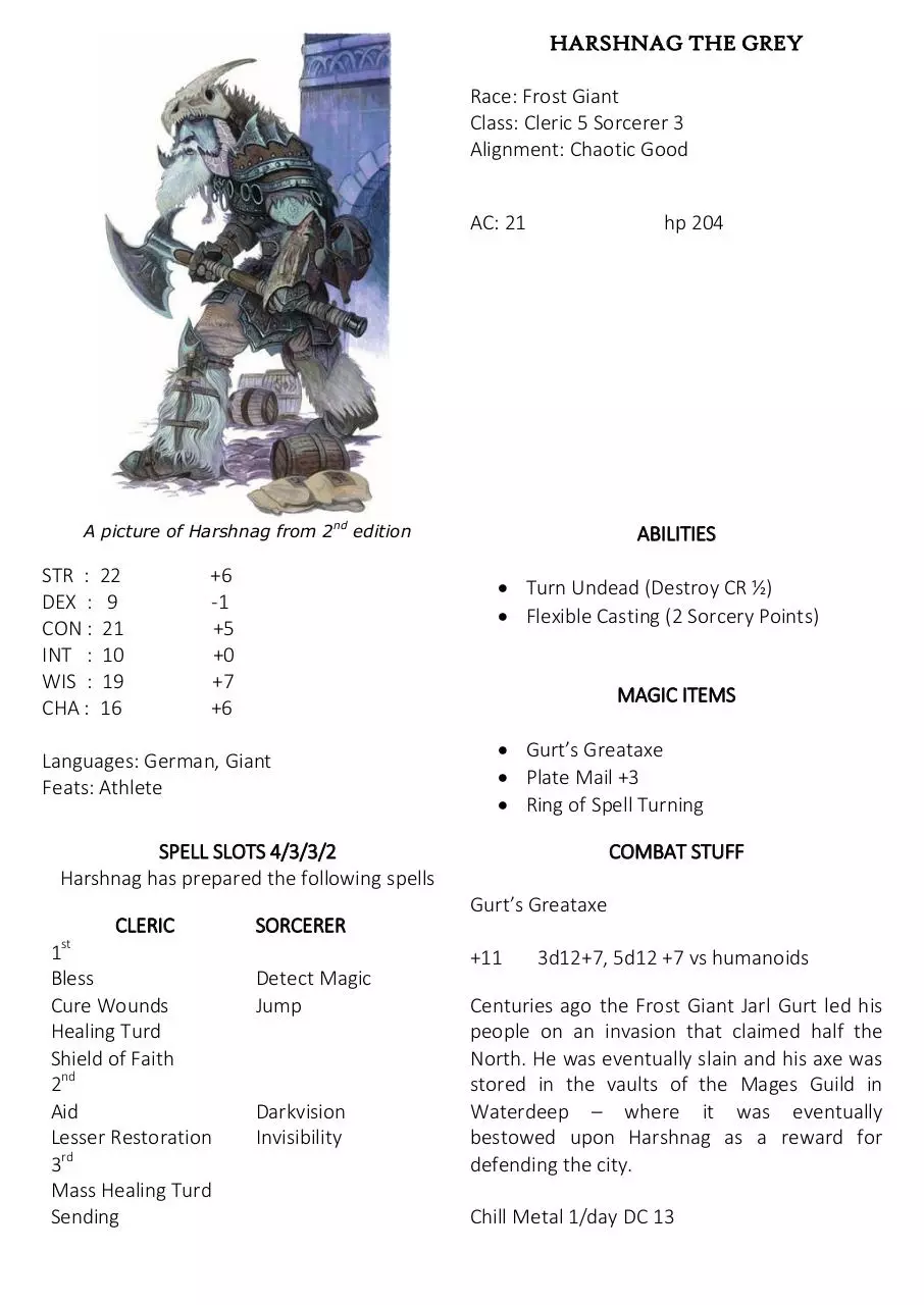 Document preview - Harshnag the Grey.pdf - Page 1/1