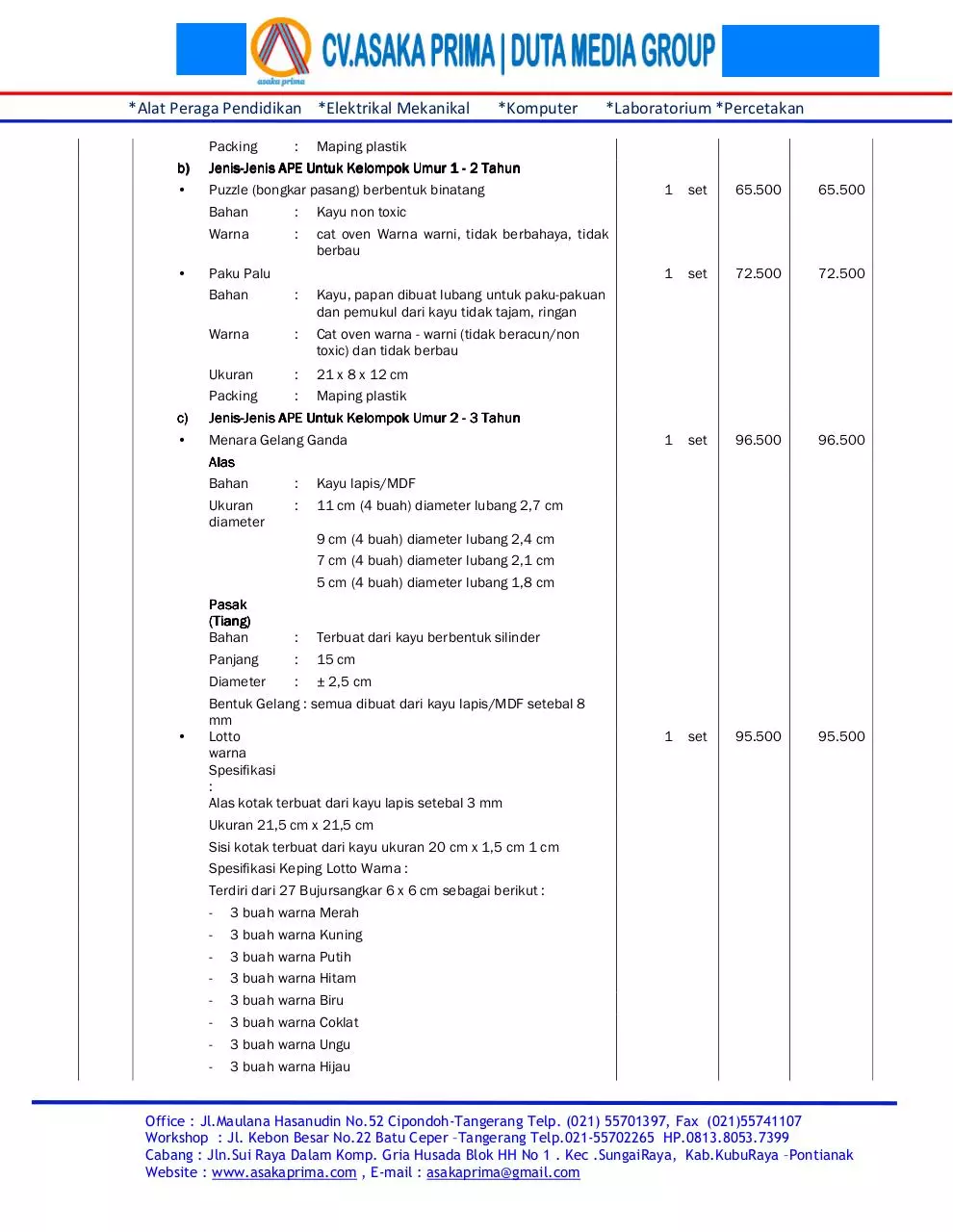 Page 3 of 9, Jual BKB KIT 2017 ~ CV.ASAKA PRIMA