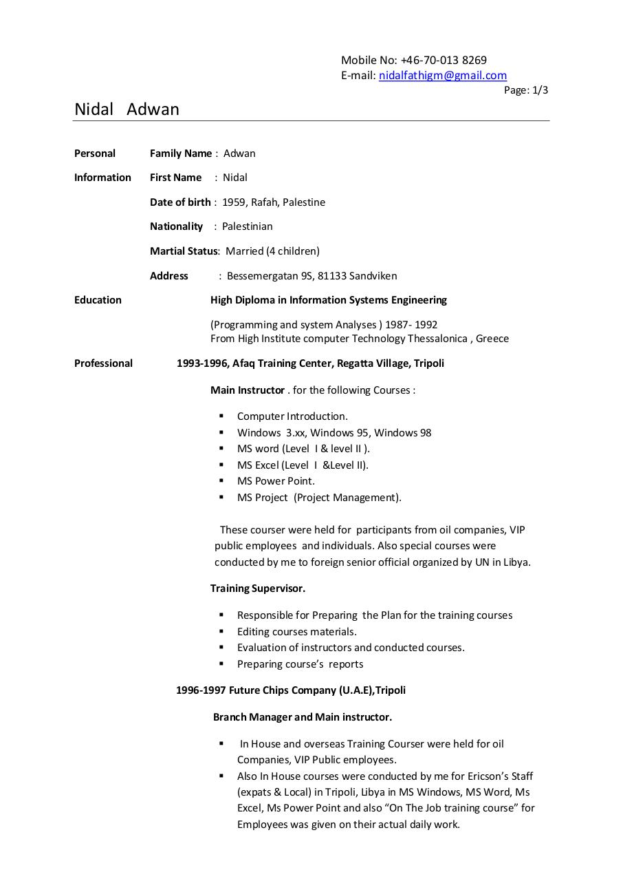 Document preview Nidal Adwan-CV_01708.pdf - page 1/3