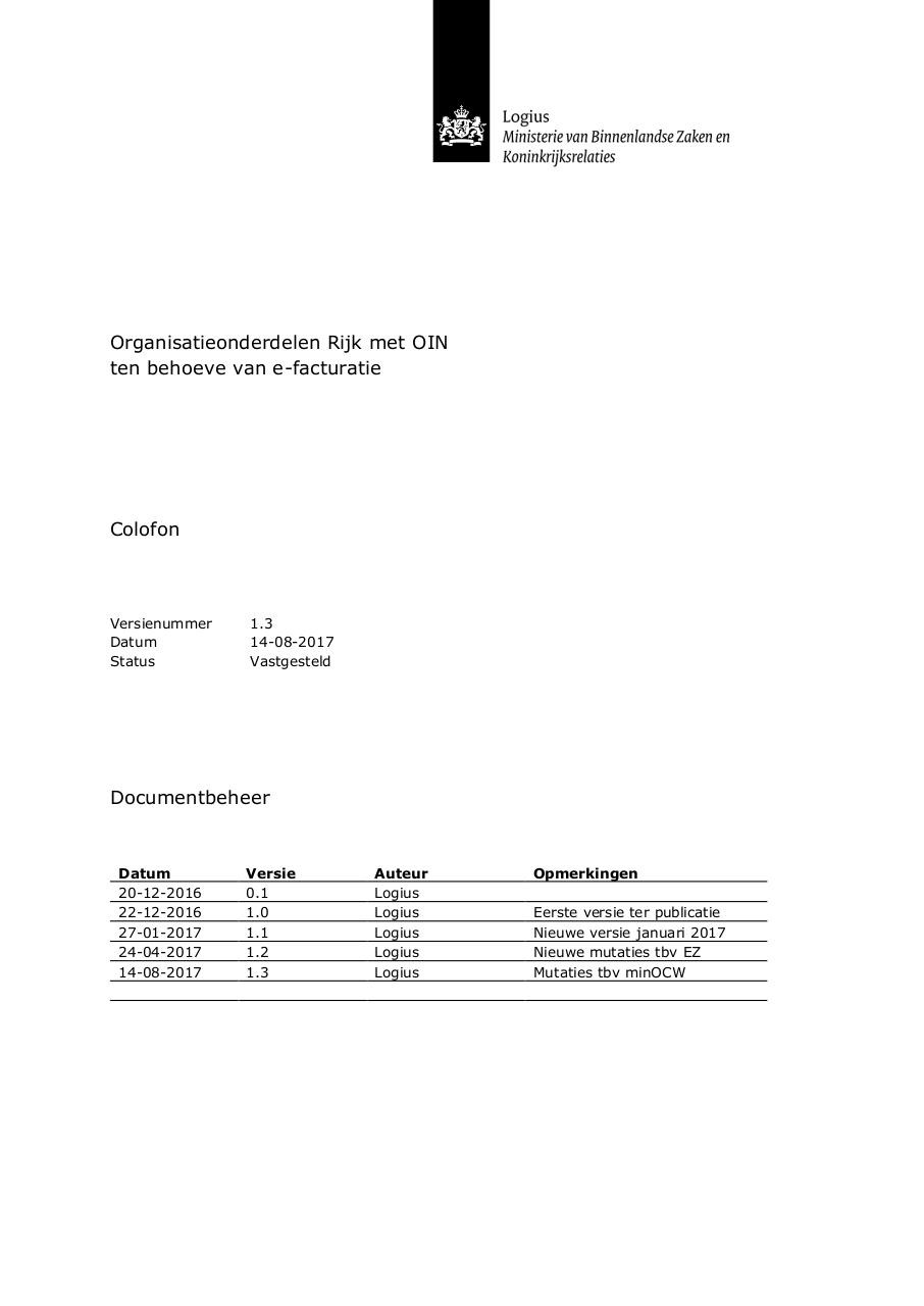 Document preview Organisatieonderdelen_Rijk_met_OIN_tbv_e-facturatie v1.3.pdf - page 1/5