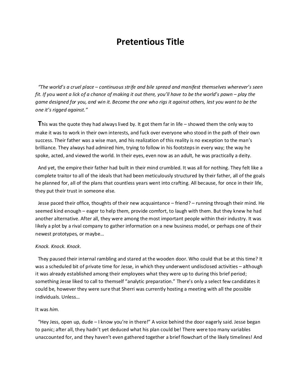 Document preview Shite Story Attempt ft. Ocean Man.pdf - page 1/2