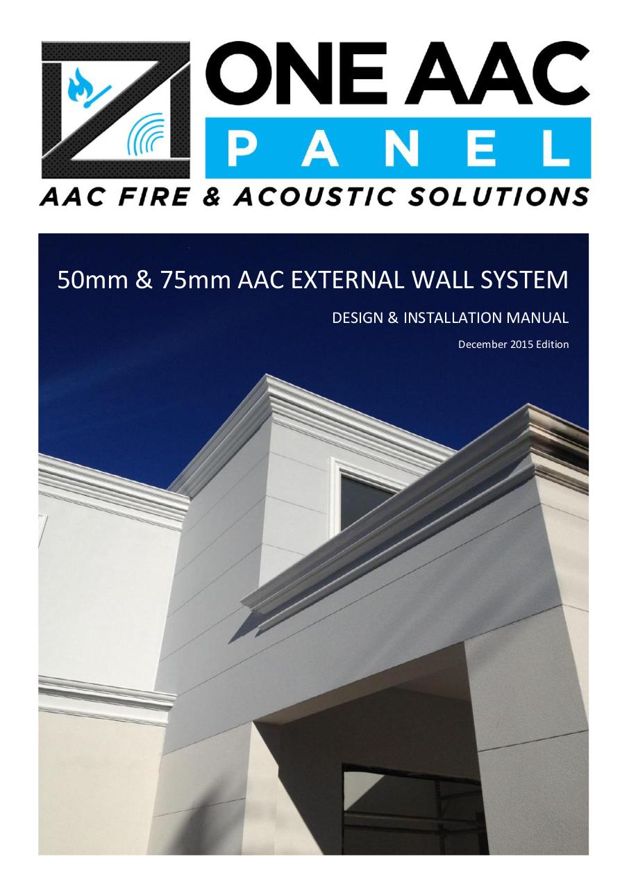 ONEAAC-PANEL-EXTERNAL-WALL-SYSTEM-DESIGN-GUIDE.pdf - page 1/58