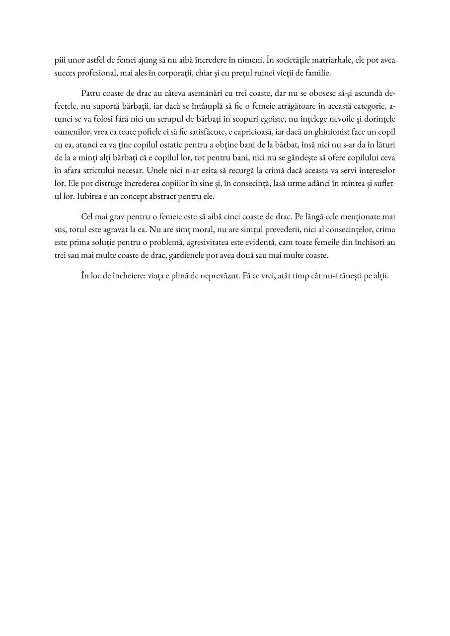 Page 2 of 2, Coastele de drac ale femeilor