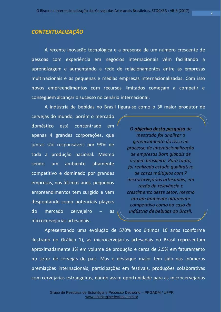 Page 2 of 13, Relatório de Executivo Cervejarias Artesanais