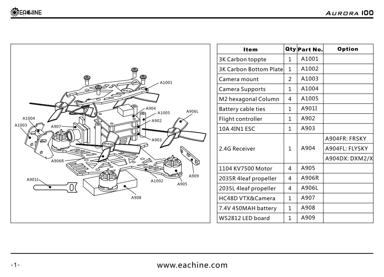 Page 2 of 24, Aurora 100 user manual