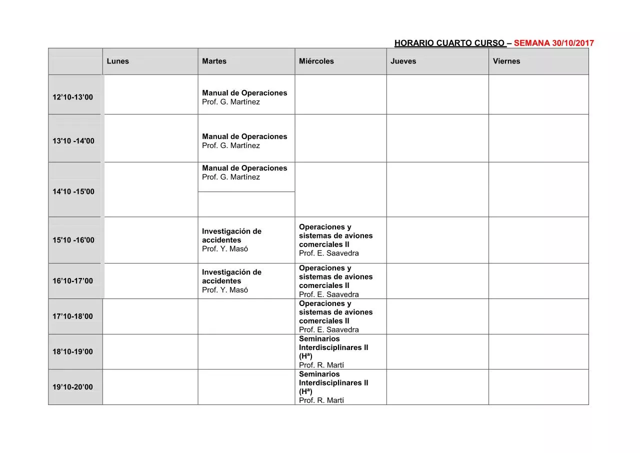 Page 5 of 12, Horario Cuarto 17 18