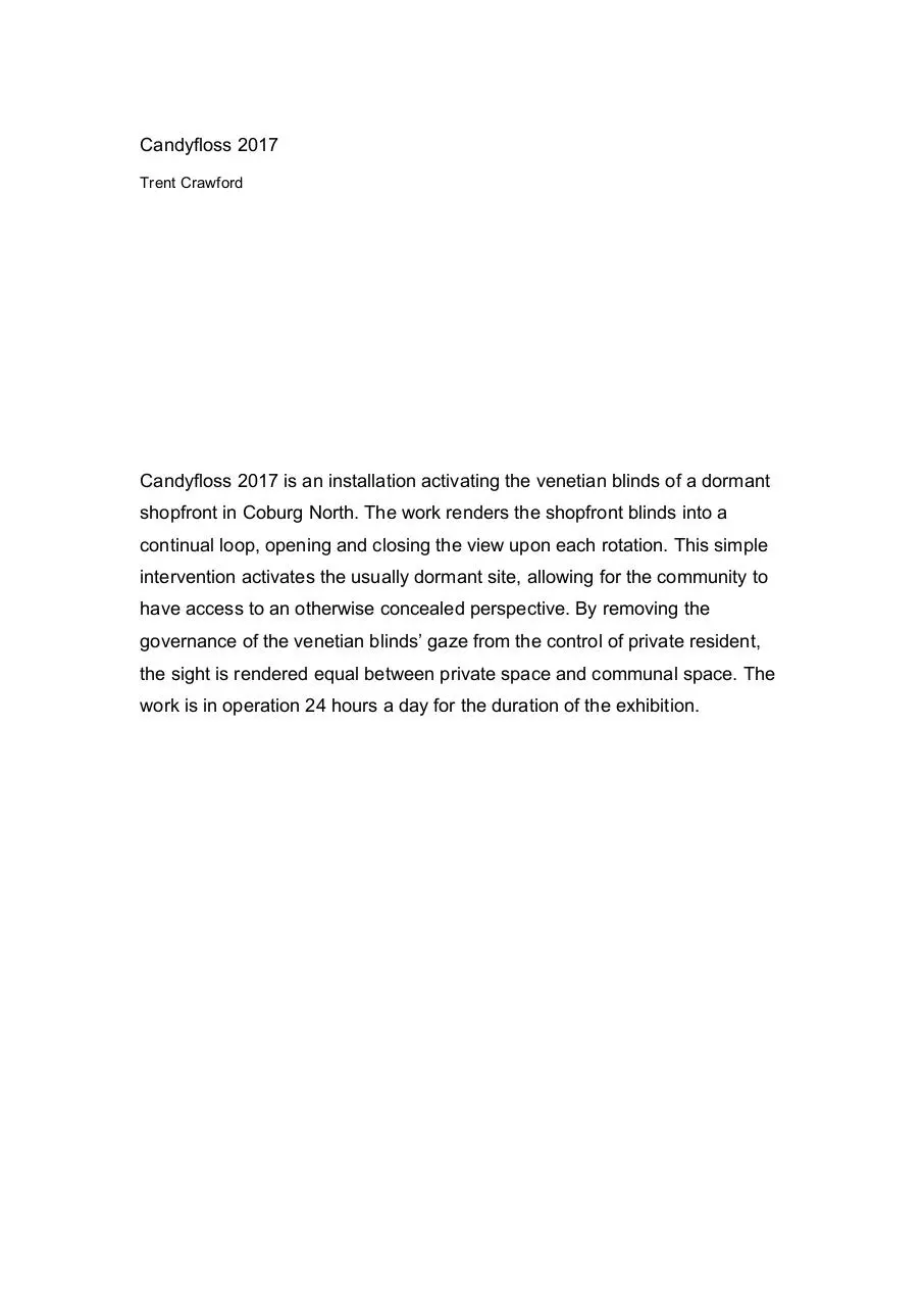 Document preview - Candyfloss Written Description.pdf - Page 1/1
