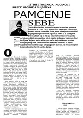 Page 1, Gurdjijev pamcenje sebe