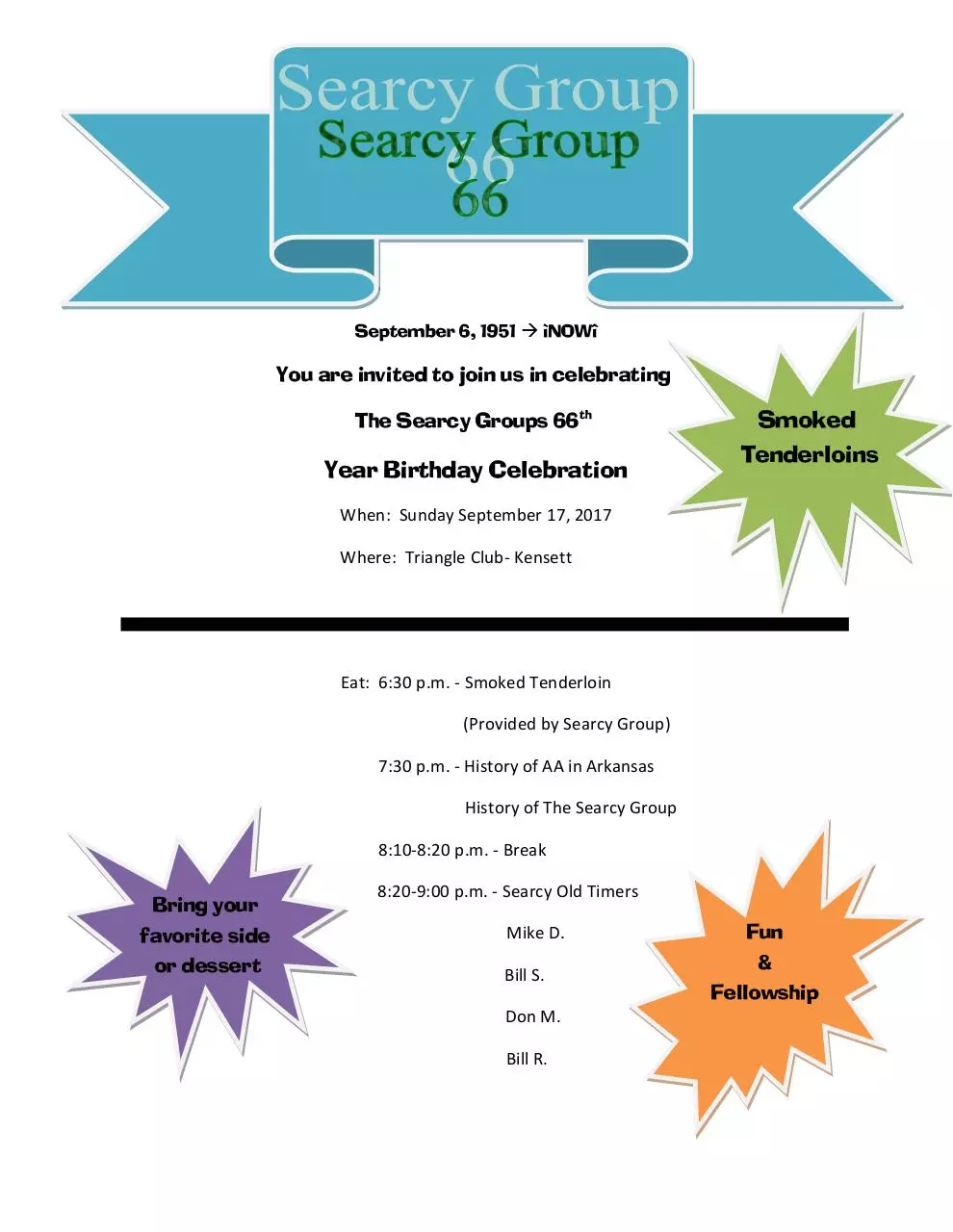 Page 1 of 1, Searcy 2017 anniversary