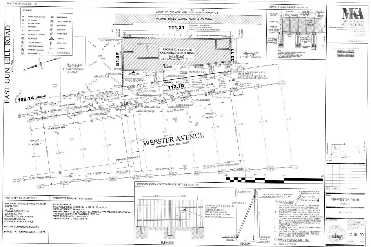 Page 1 of 29, 3466 Webster Ave Architecture