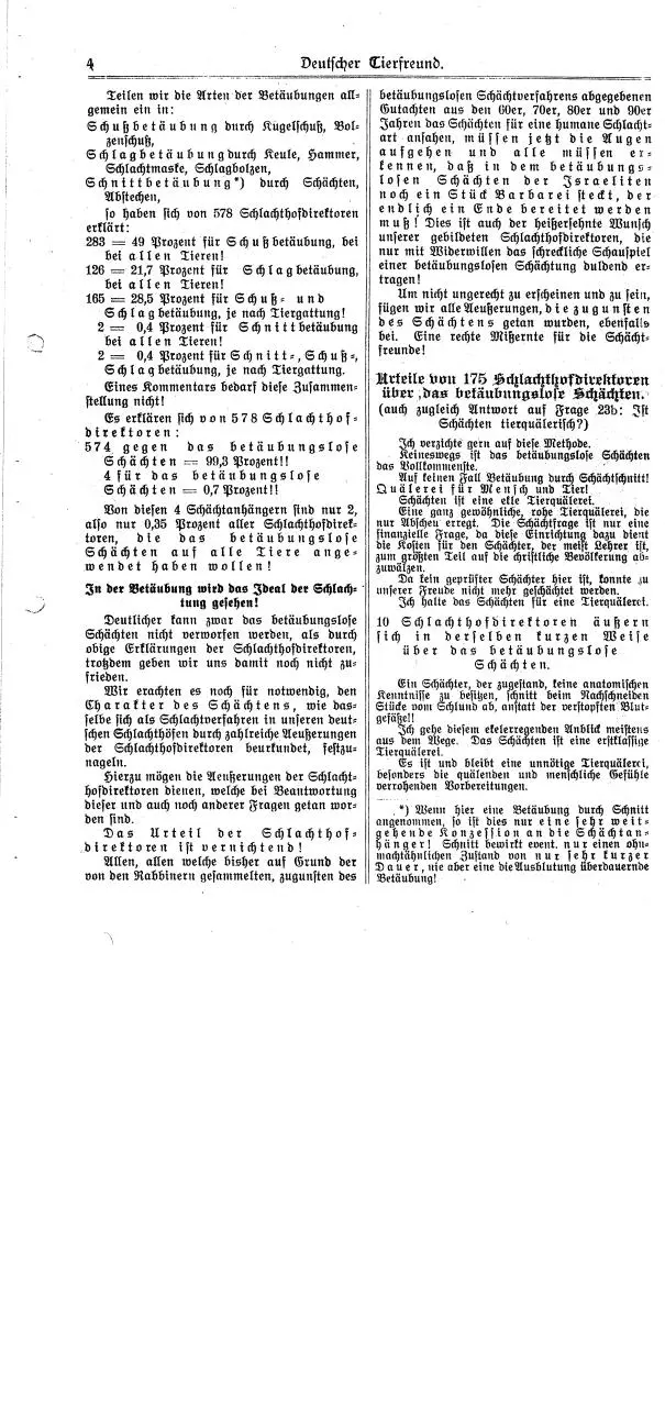 Page 4 of 50, 08 Deutscher Tierfreund 1906 gegen das Schächten