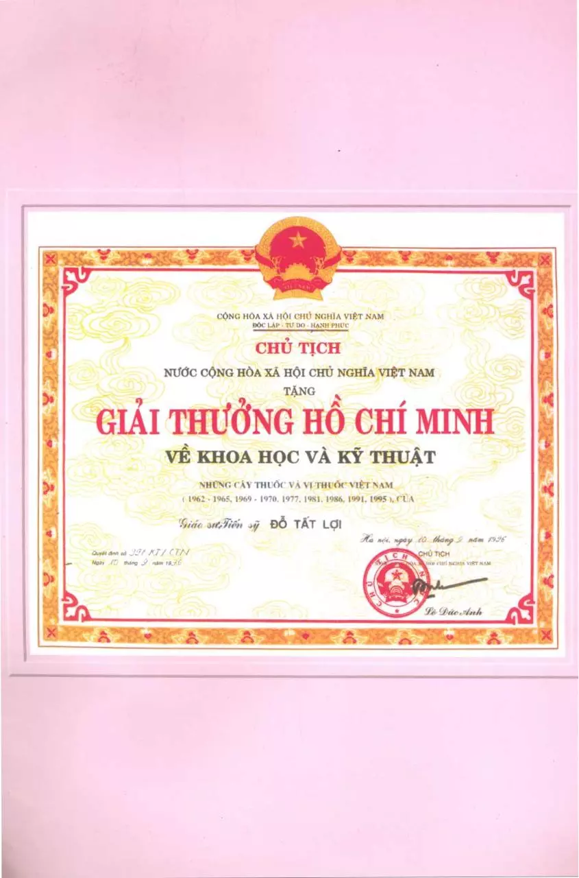 Page 3 of 1294, Cay thuoc va vi thuoc Viet Nam Do Tat Loi