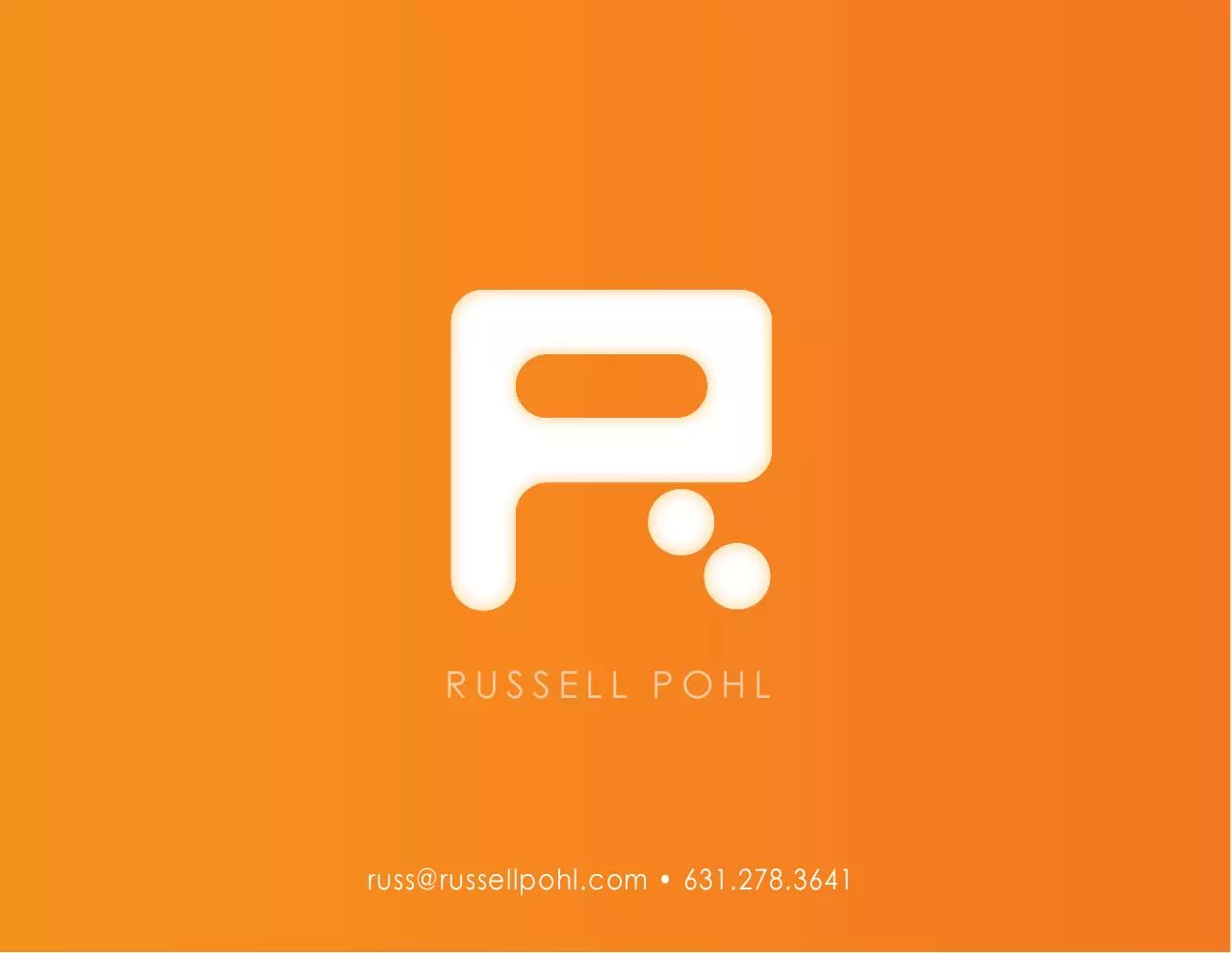Page 1 of 19, Russell Pohl Digital Portfolio 2017