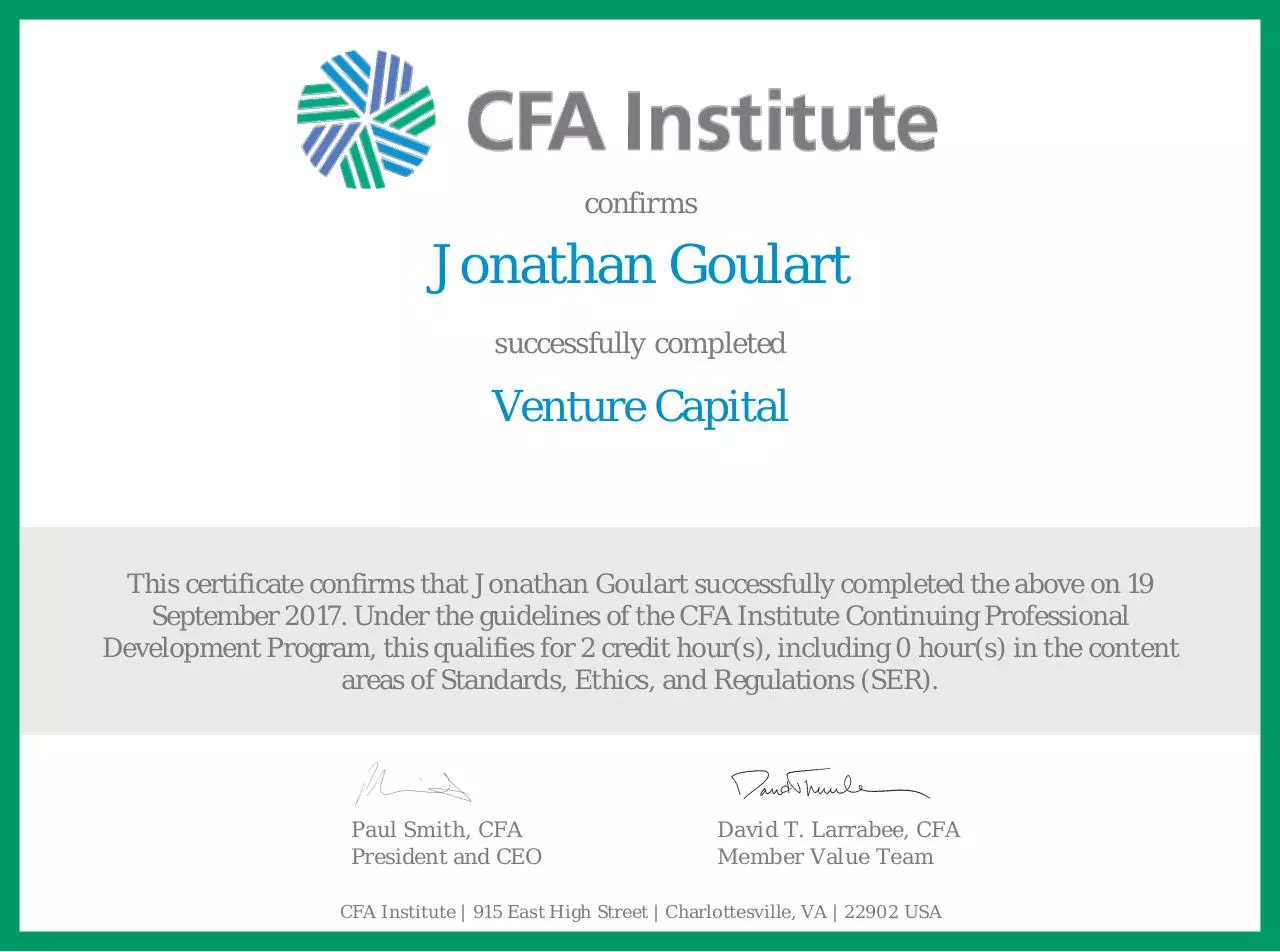 Page 1 of 1, Certificate