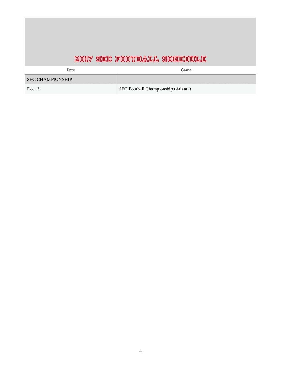 Document preview SEC Football Schedule.pdf - page 4/4
