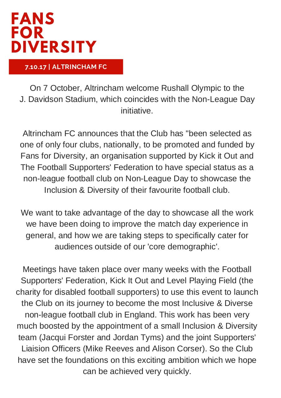 Document preview Altrincham FC Fans For Diversity 7%2F10%2F17.pdf - page 2/4