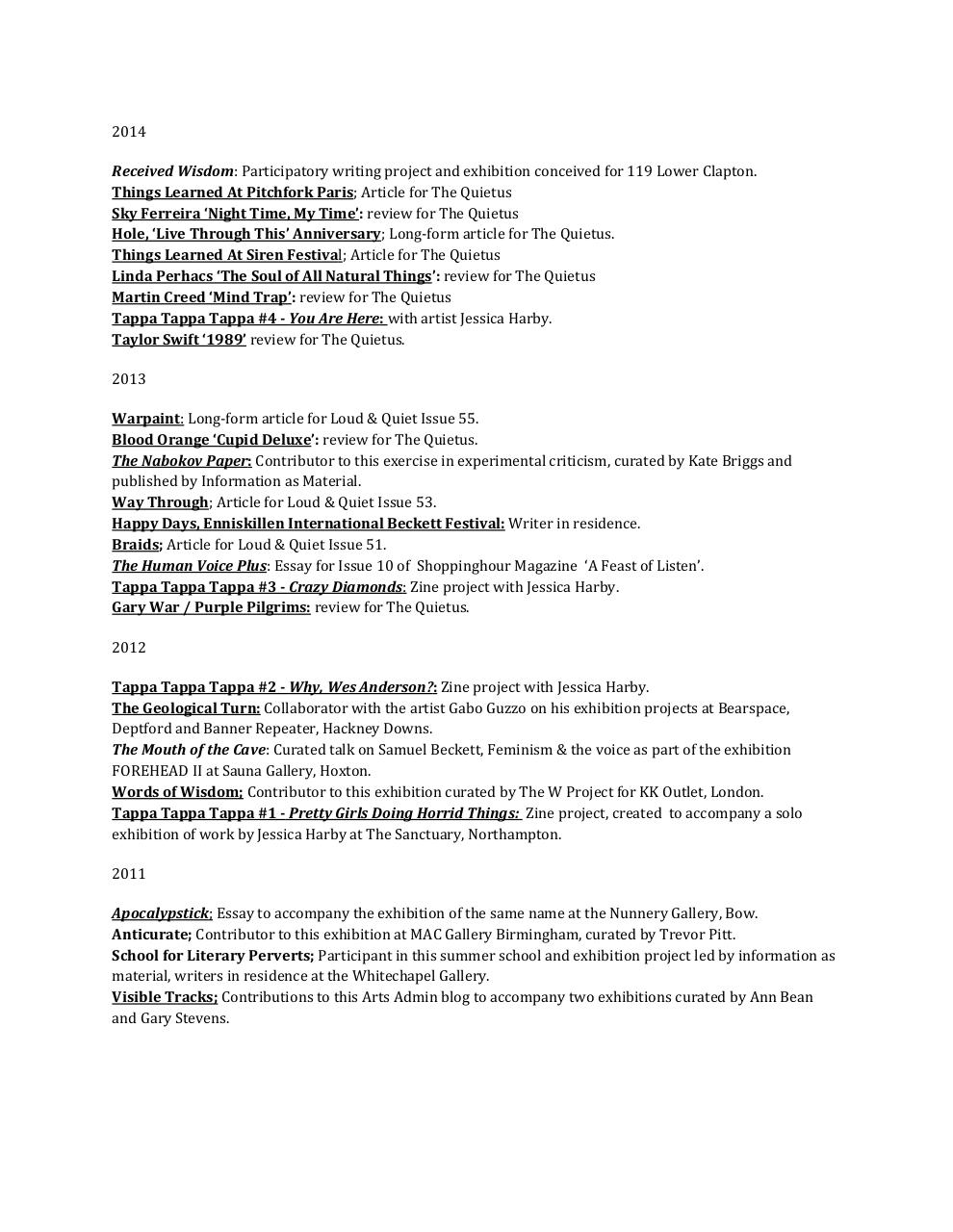 Document preview Amy Pettifer CV 2017.pdf - page 2/3