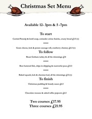 Page 3, Christmas Menu and Set Menu