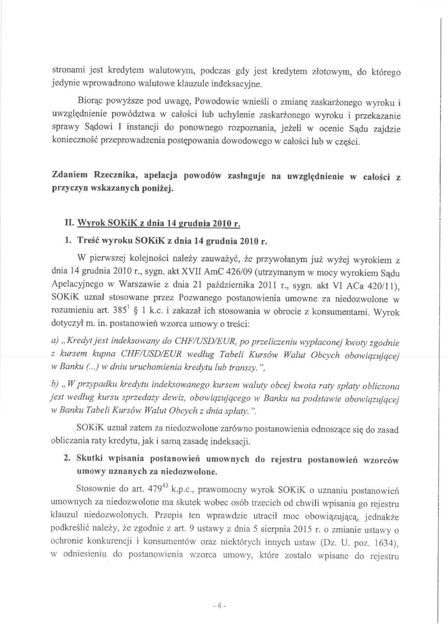 Page 4 of 11, pismo procesowe RPO CHF