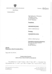 Page 1, pismo procesowe RPO CHF