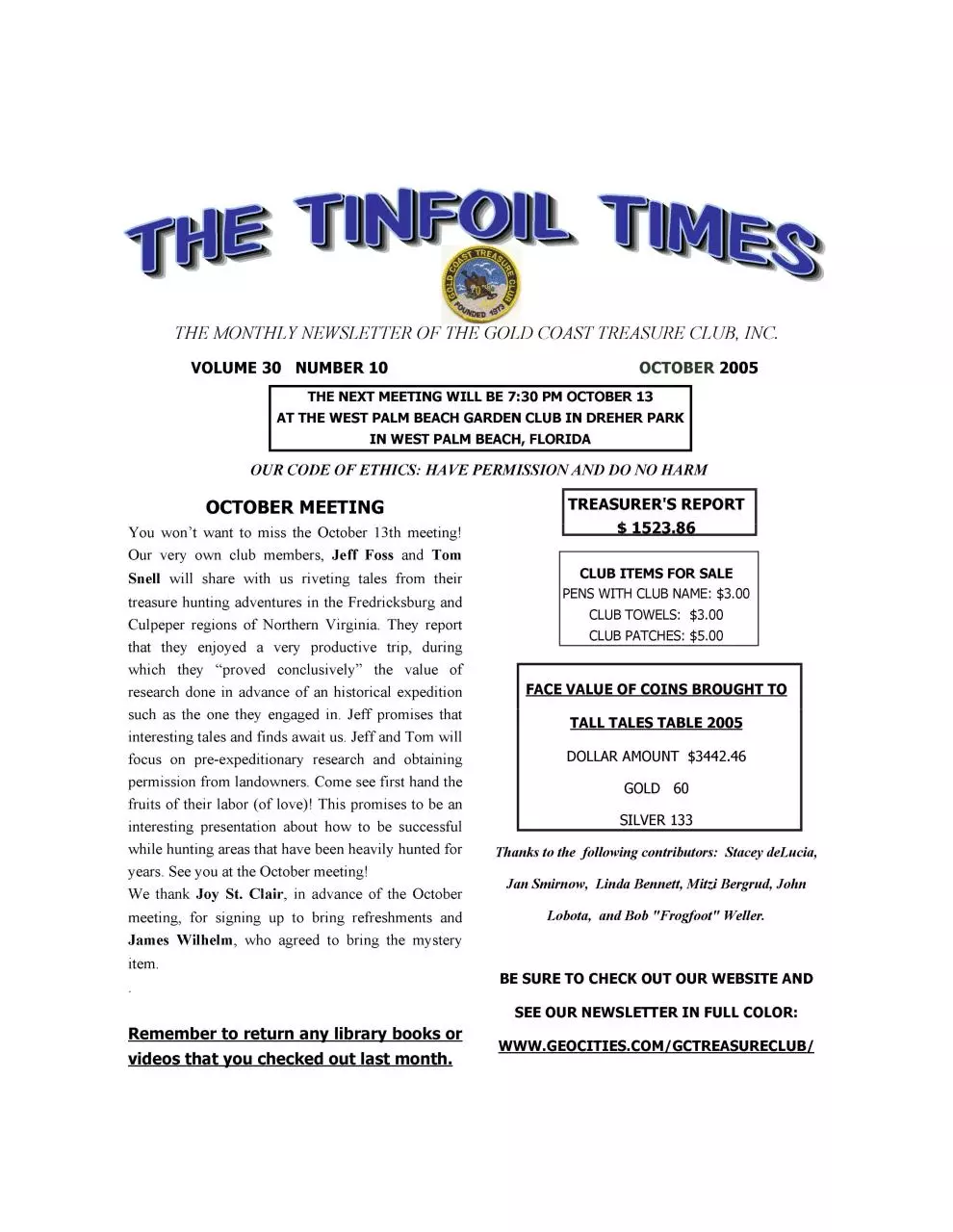 Page 1 of 10, 2005 October