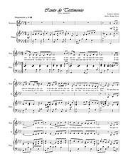 Page 1, Canto de testimonio