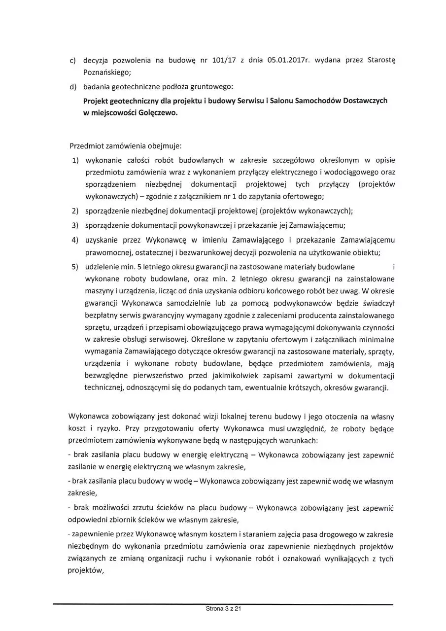 Page 3 of 21, ZAPYTANIE OFERTOWE NR 2.2017.WPRO