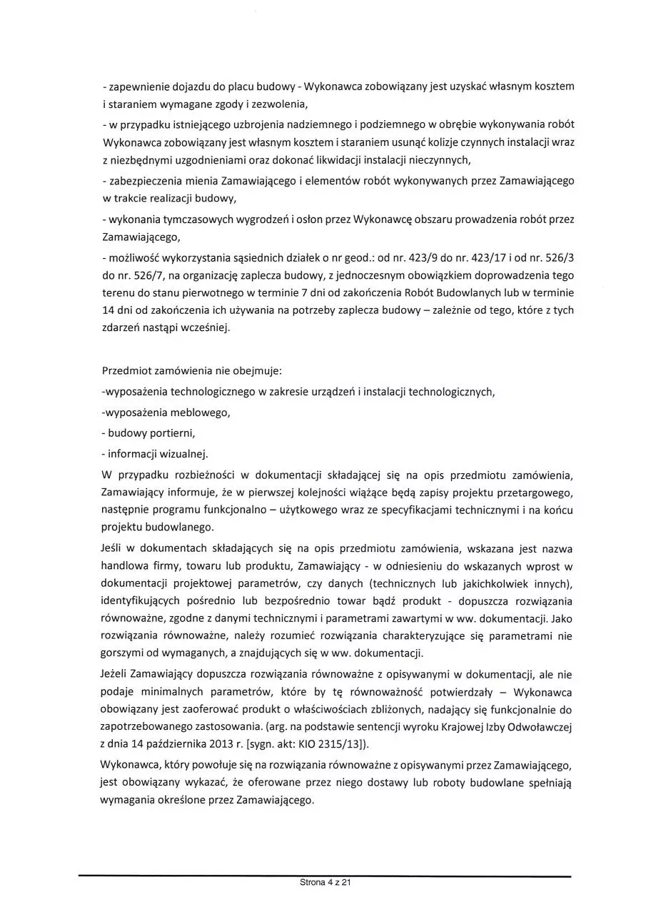 Page 4 of 21, ZAPYTANIE OFERTOWE NR 2.2017.WPRO