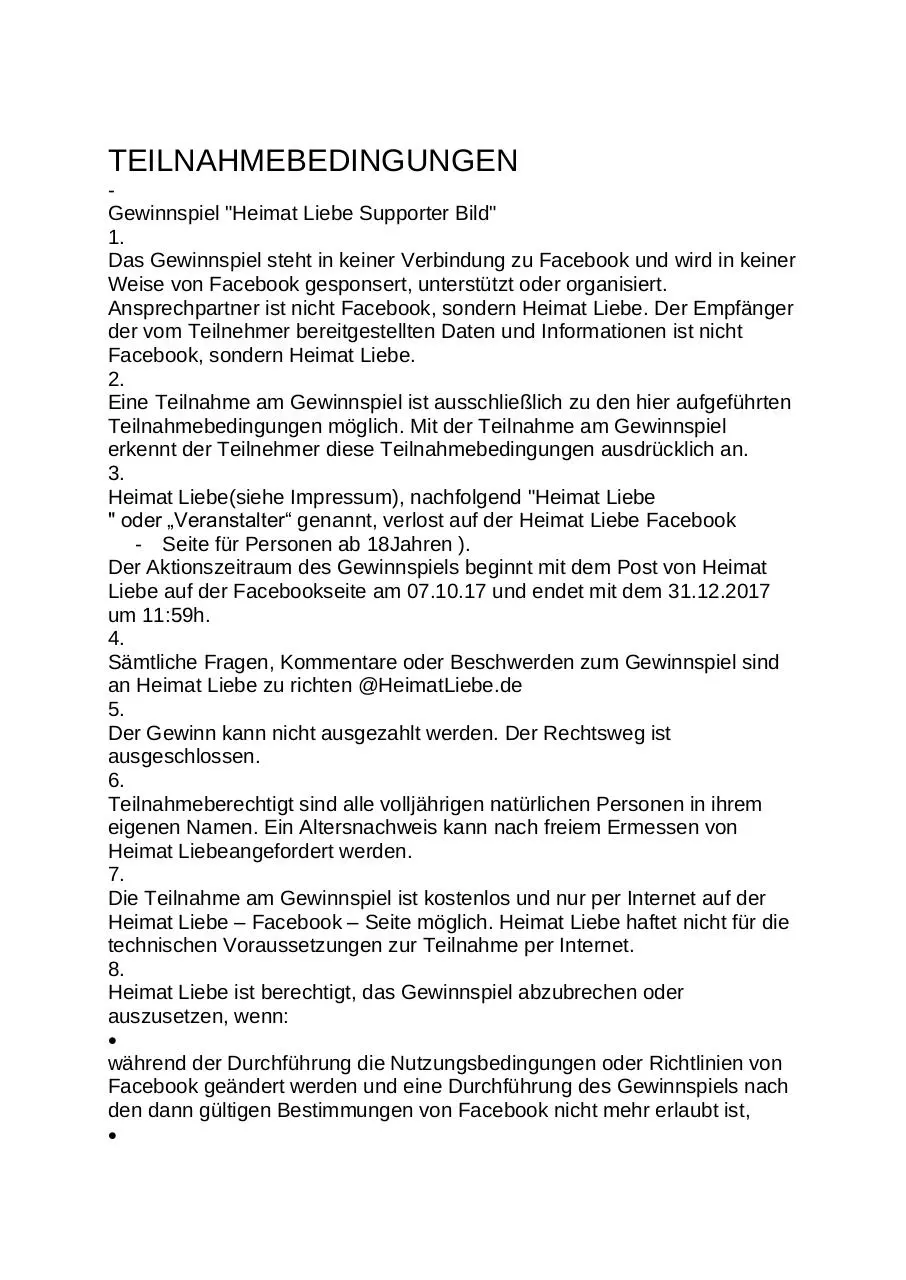 Page 1 of 3, TEILNAHMEBEDINGUNGEN