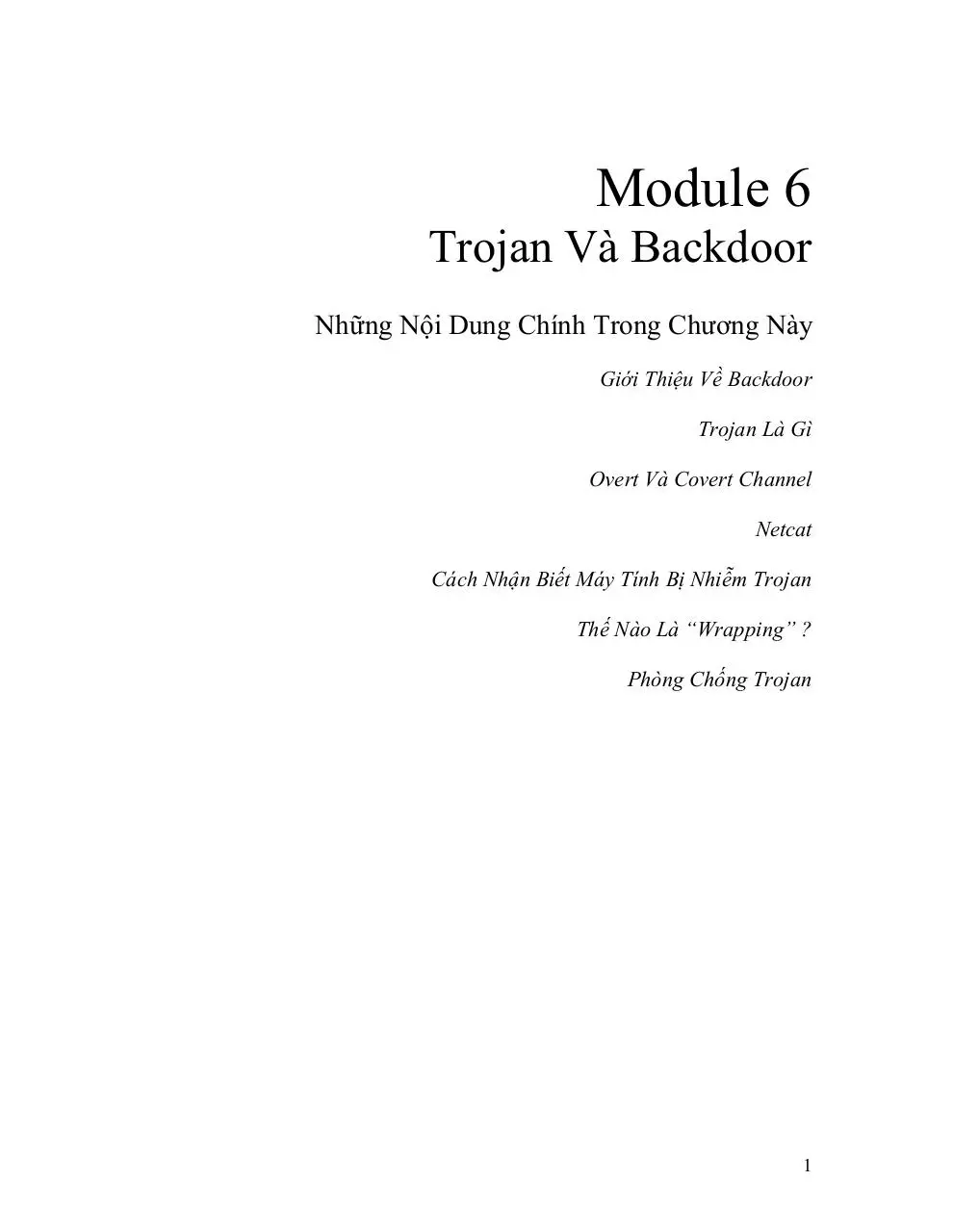 Page 1 of 13, Finish 06 Trojan Và Backdoor 13