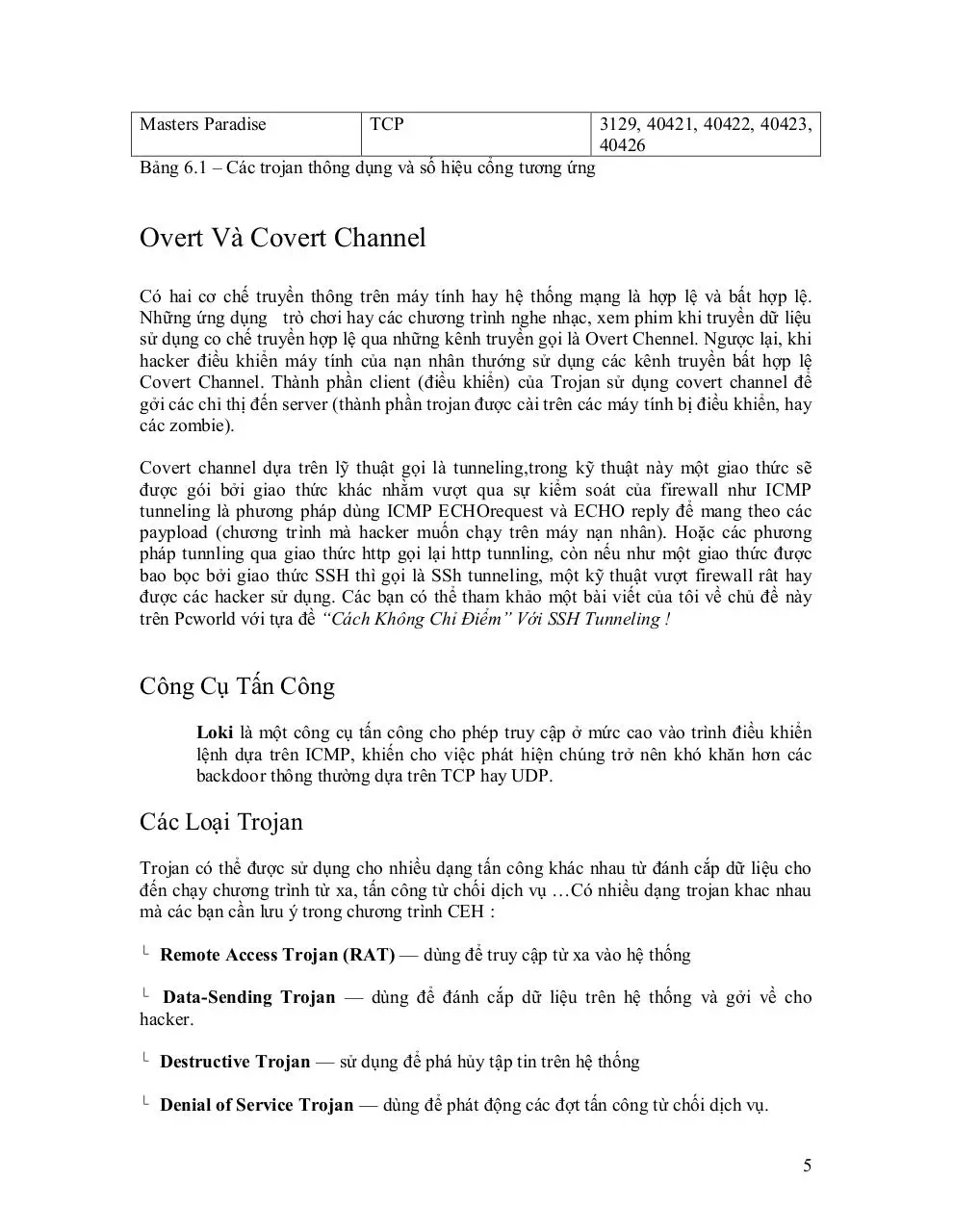 Page 5 of 13, Finish 06 Trojan Và Backdoor 13
