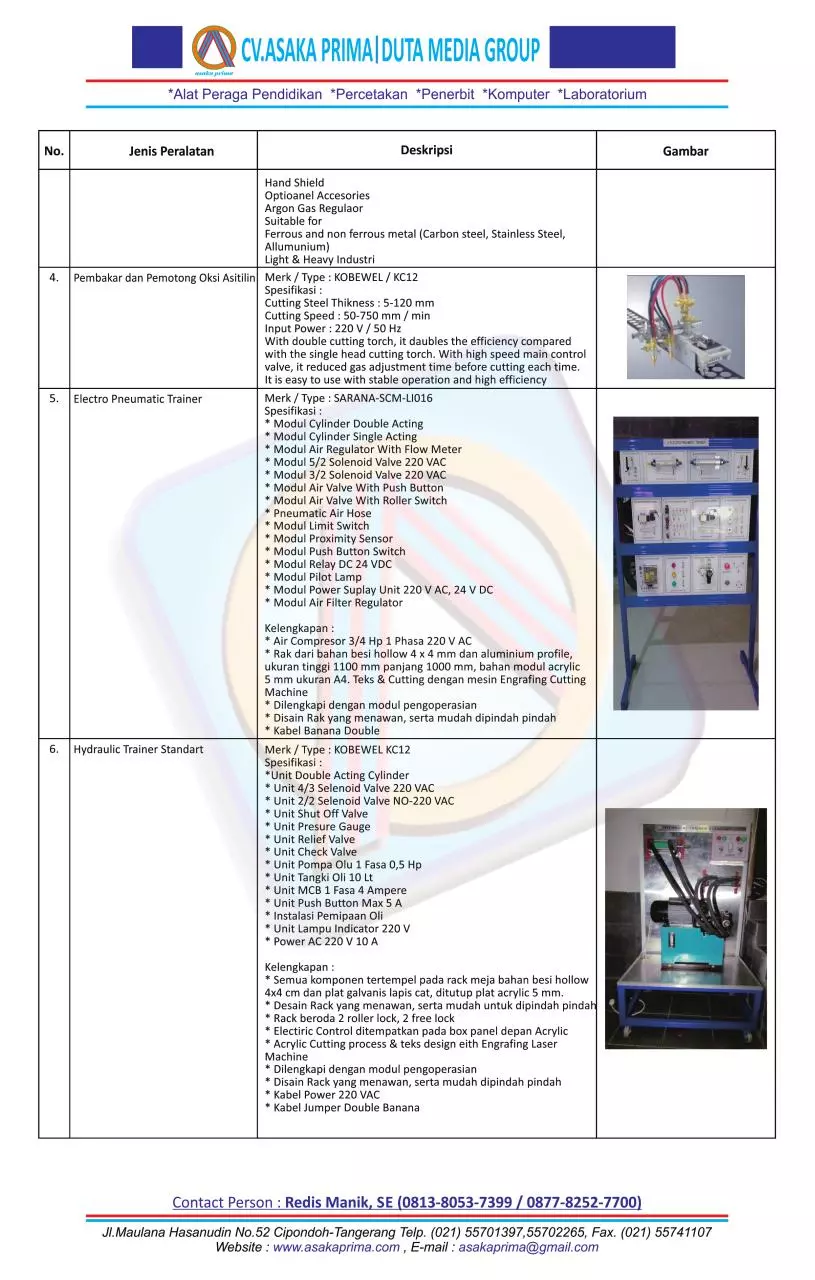 Page 2 of 2, Alat Praktikum SMK Pemeliharaan Mekanik Industri