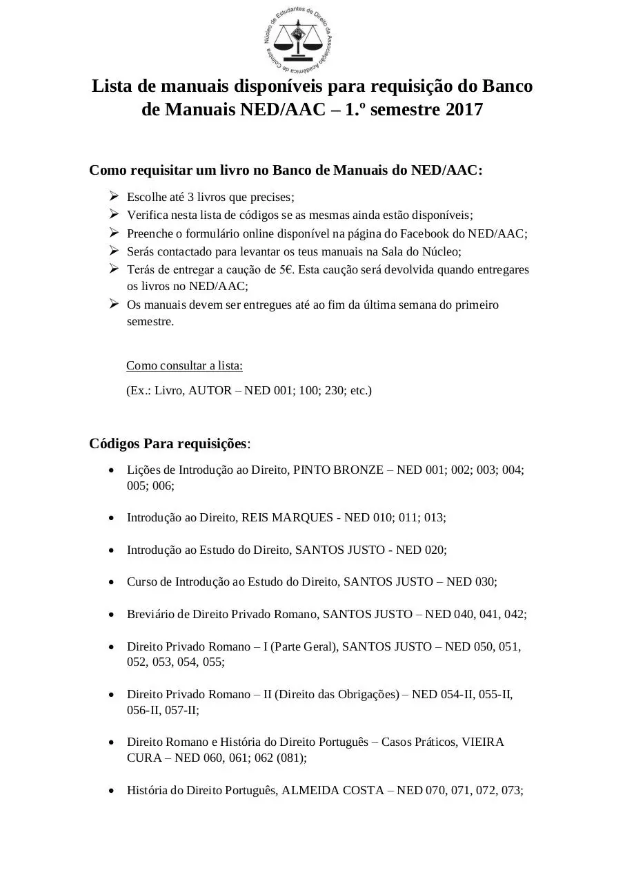 Page 1 of 5, Catalogação BM 2017 1.Âº semestre