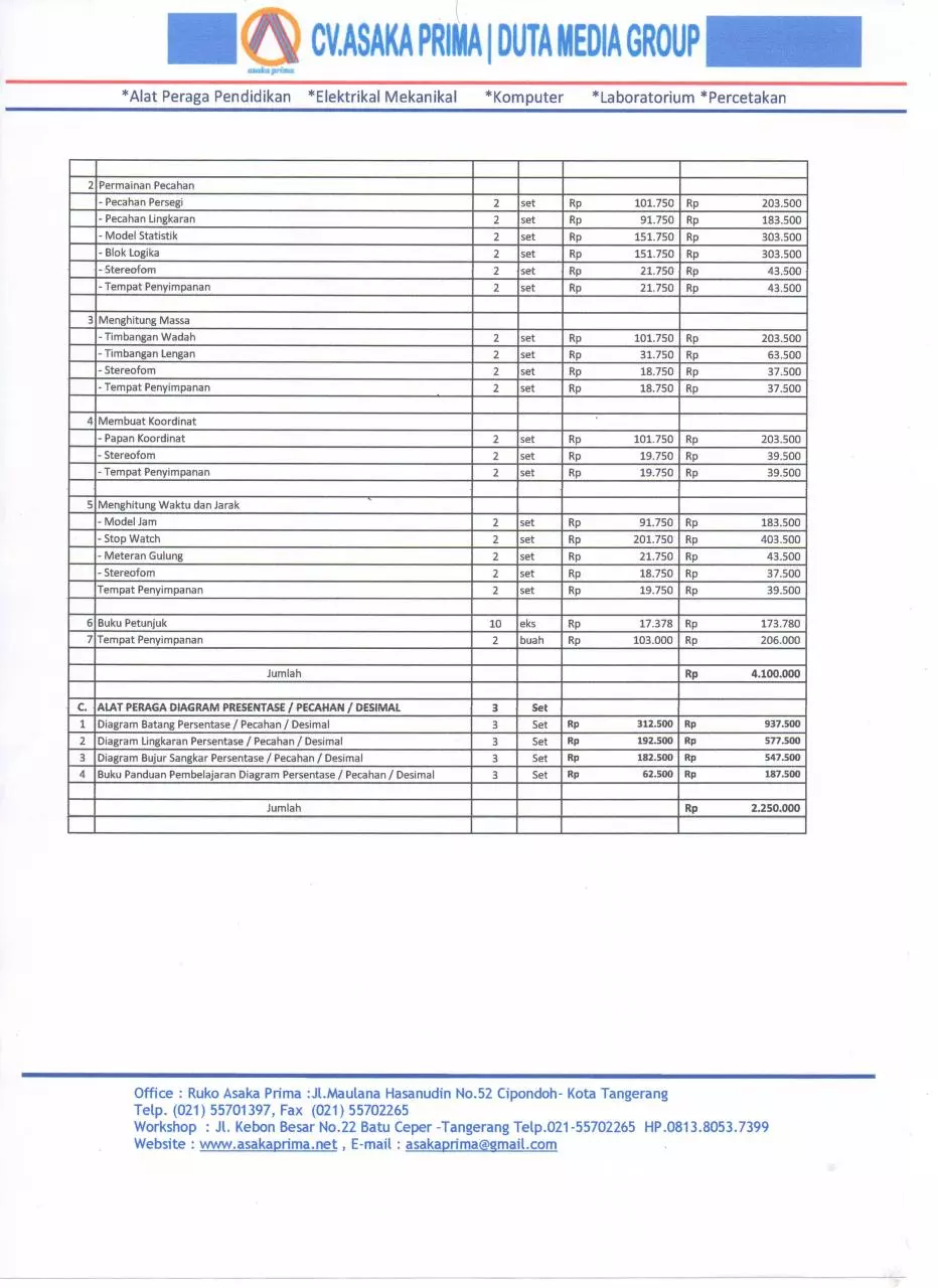 Page 2 of 2, Harga RAB MATEMATIKA SD 2017 CV.ASAKA PRIMA (1)
