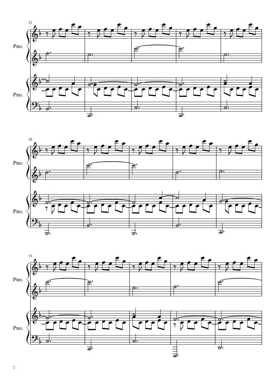 Page 2 of 5, F Major