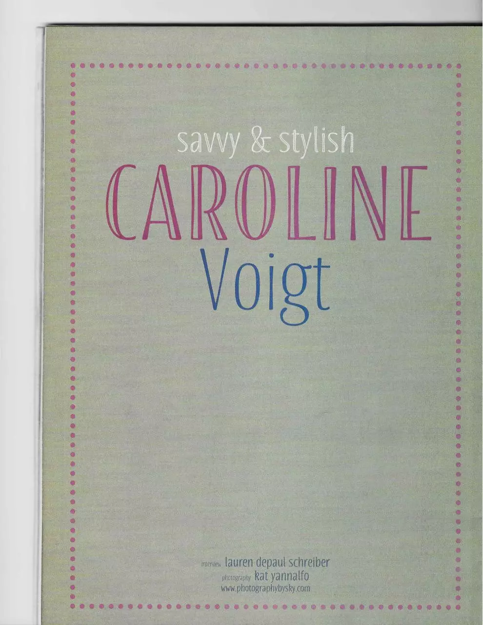 Page 1 of 5, Caroline Voigt Downtown Ramsey