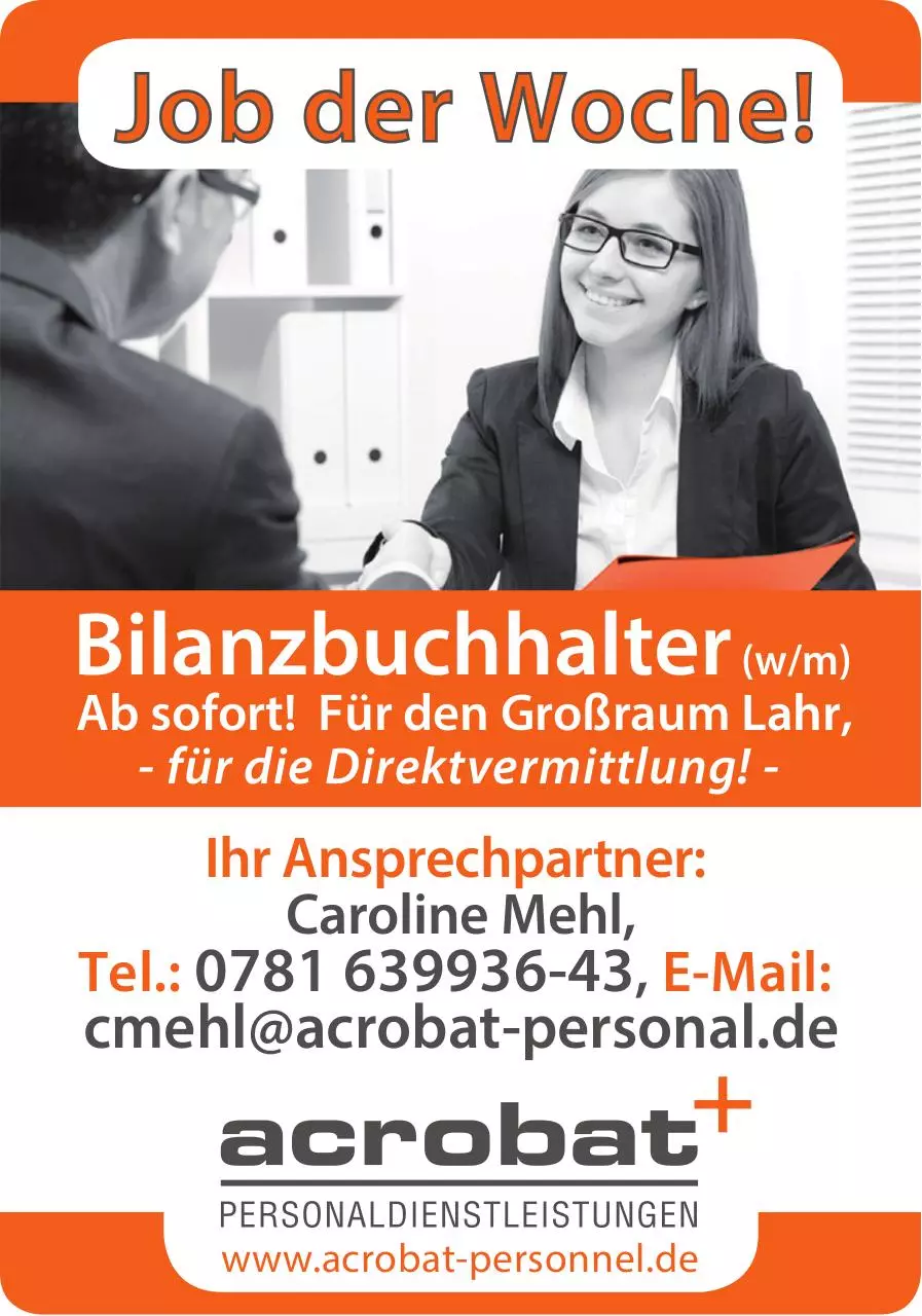 Page 1 of 1, Job Bilanzbuchhalter Lahr