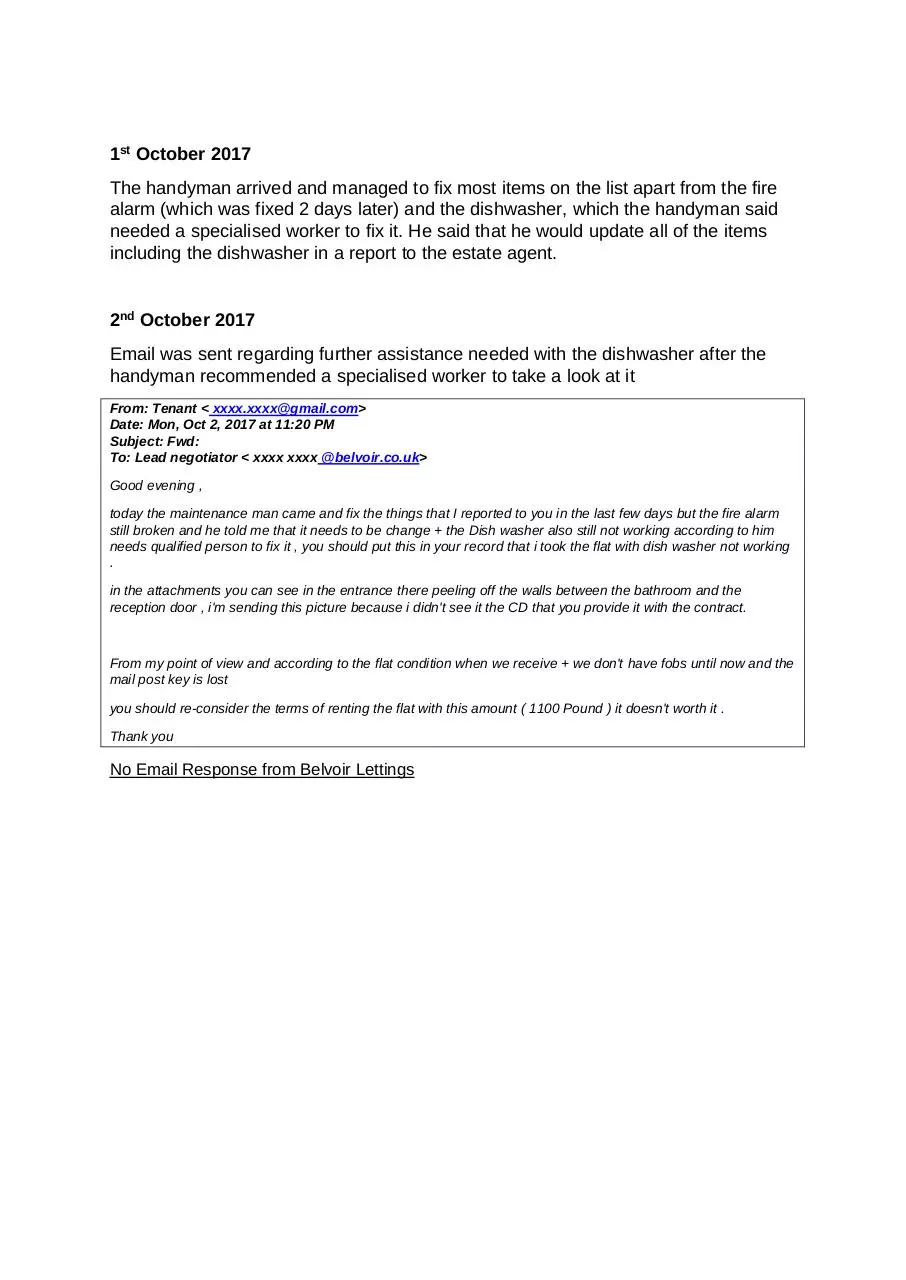 Page 3 of 10, TIME LINE OF EVENTS Cardiff