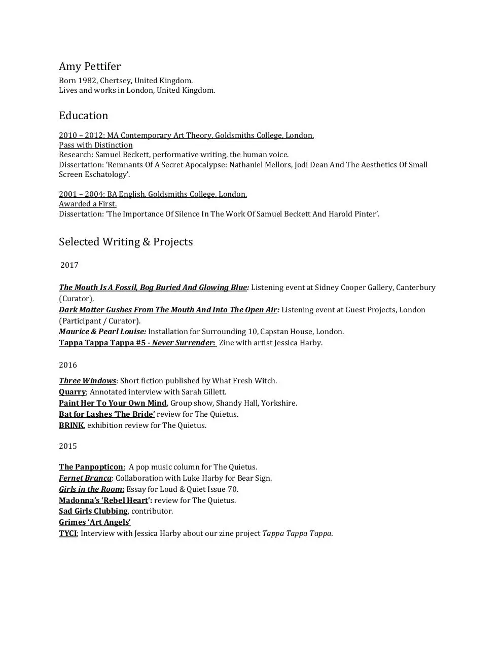 Page 1 of 3, ap cv