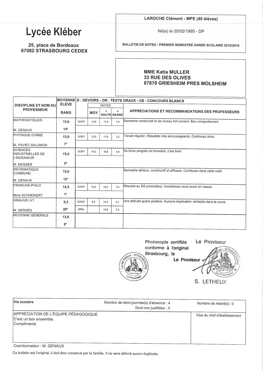 Page 4 of 5, Clément LAROCHE MPE