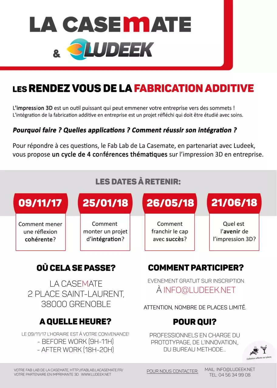 Page 1 of 1, Les rendez vous de la fabrication additive