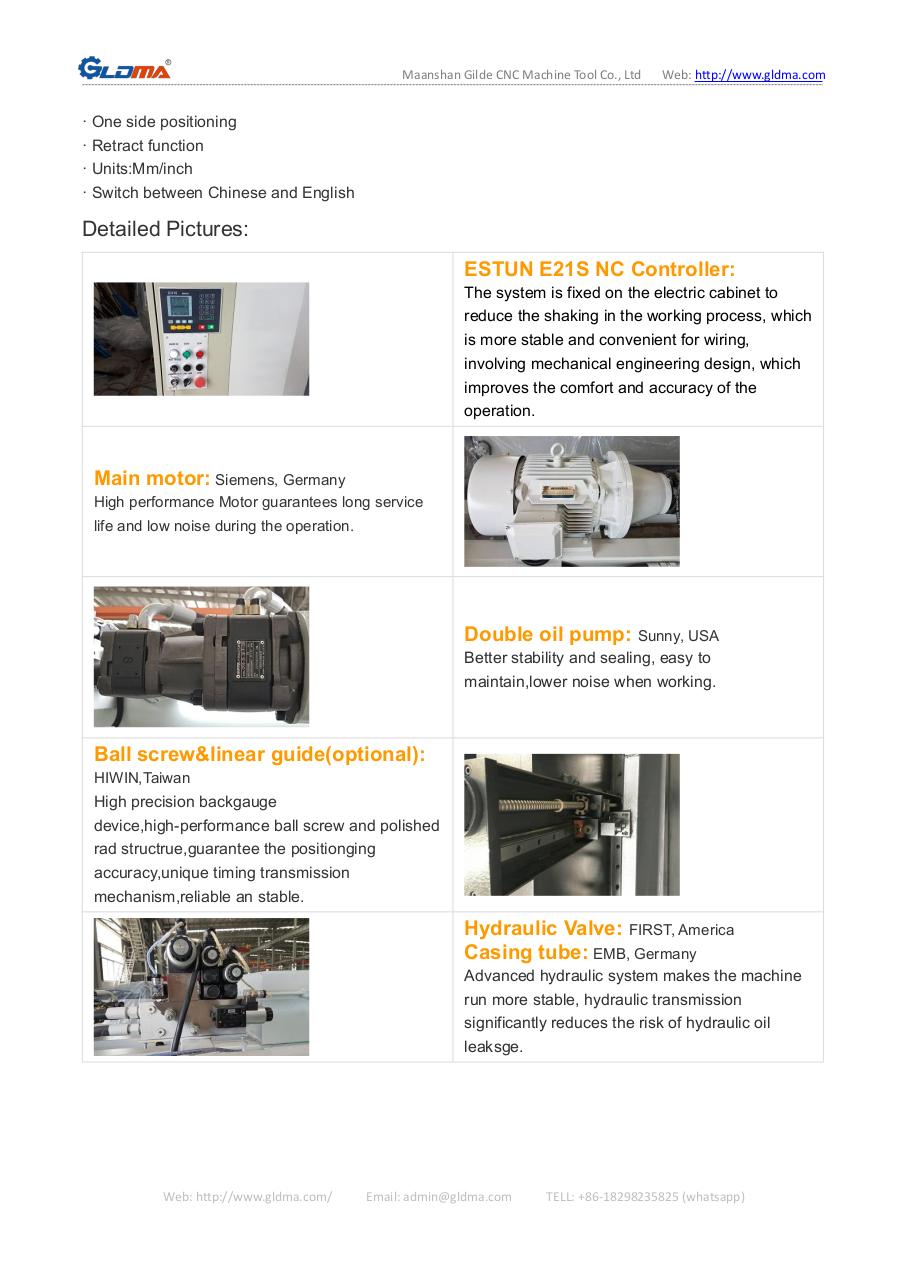 QC11K-NC Hydraulic Guillotine Shearing Machine-E21S system.pdf - page 3/7