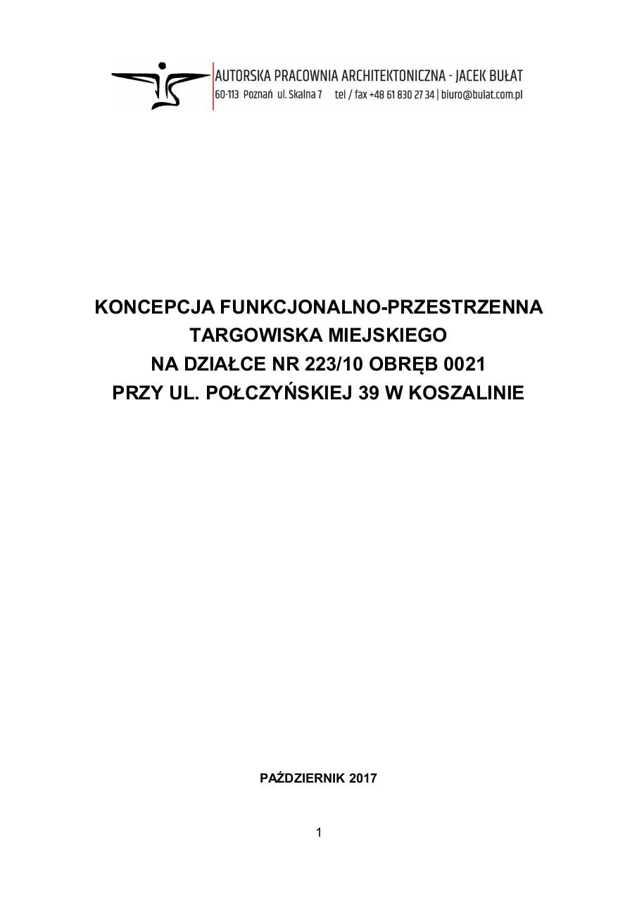 Opis Targowisko Koszalin.pdf - page 1/6