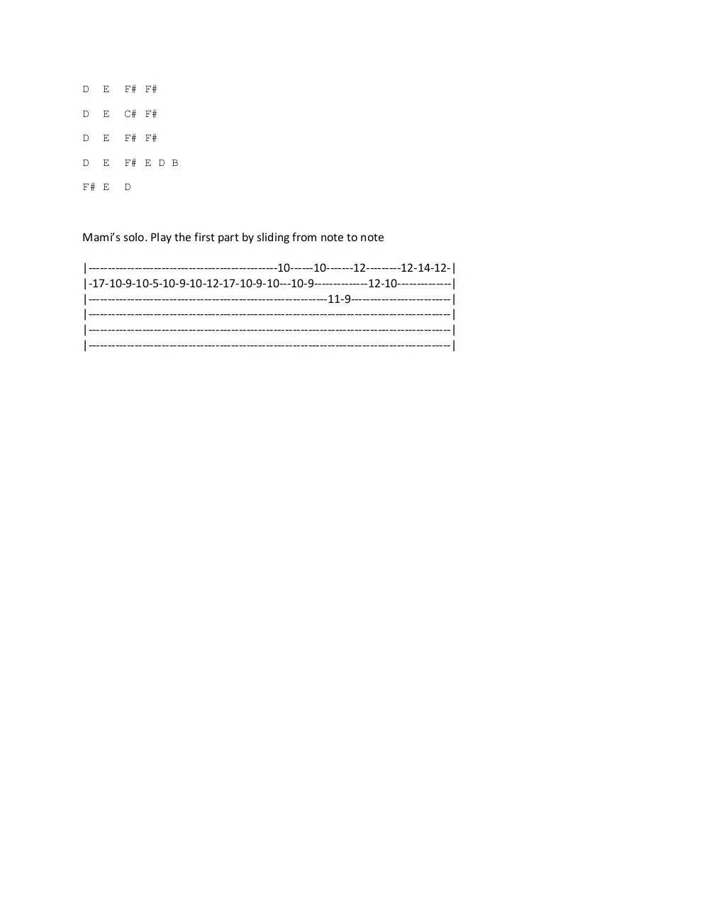 Page 2 of 2, August Chords