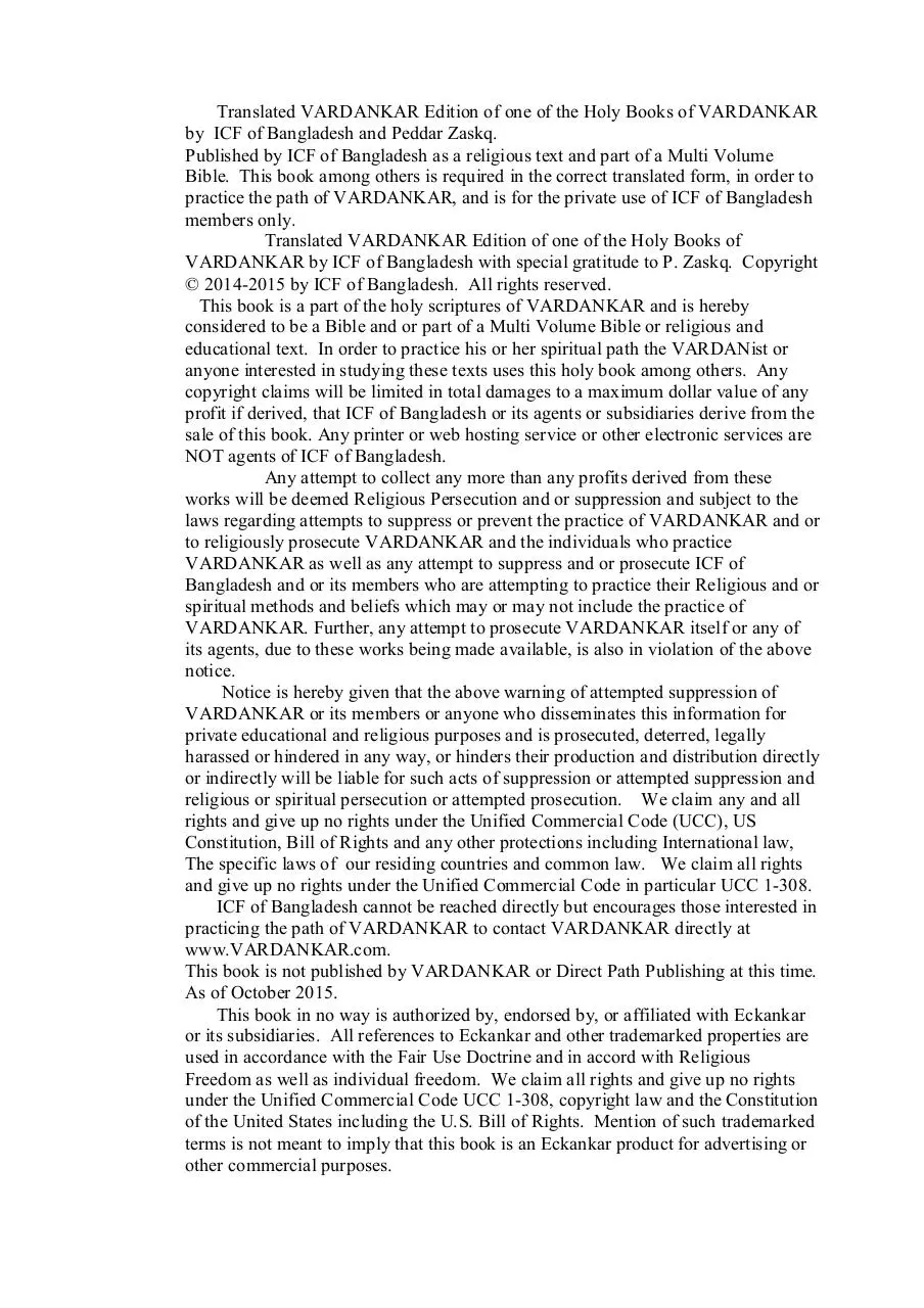 Page 5 of 332, VARDANKAR Compiled Writings I