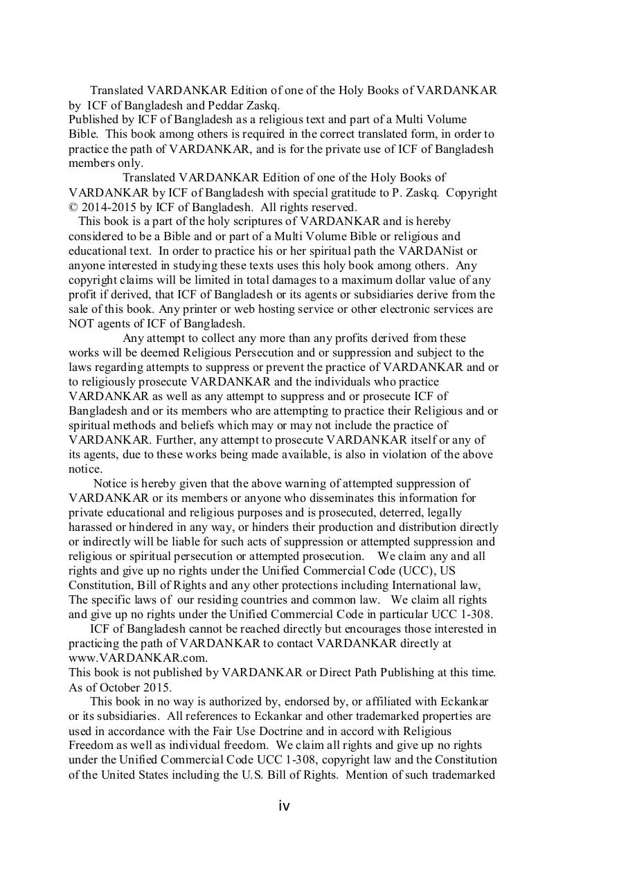 Page 4 of 292, VARDANKAR Dialogues with the Master