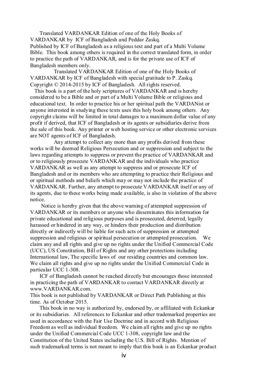Page 4 of 247, VARDANKAR In My Soul I am Free